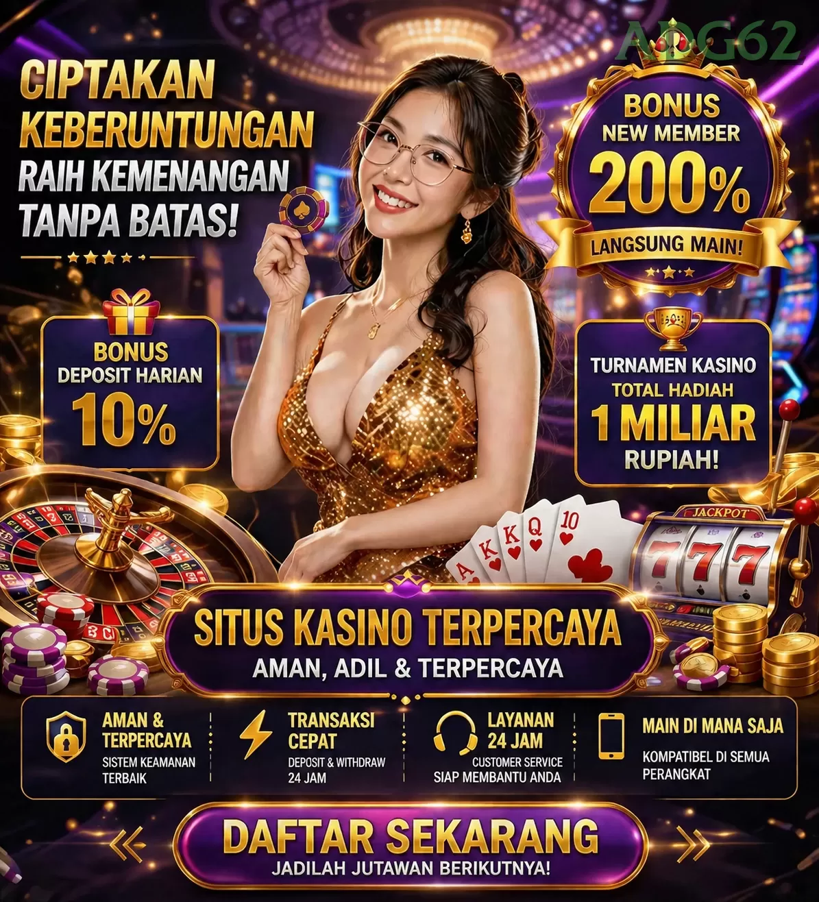 Cara Mendaftar dan Verifikasi Akun di adg62